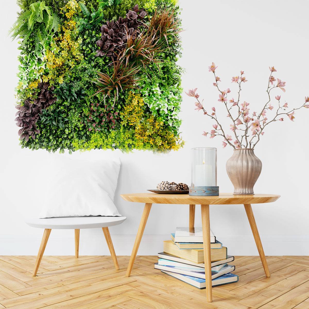 Mur Végétal Artificiel 1 m × 1 m « Life Jungle » – Plaque Ultra Dense Prête à Clipper - Image 3