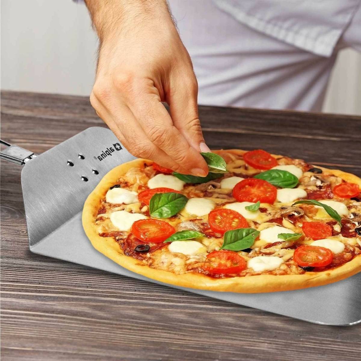 Alpina - Pelle à pizza Manche pliable 25 x 24 longueur 55cm Aluminium alimentaire Spatule à pizza ALPINA - Image 3