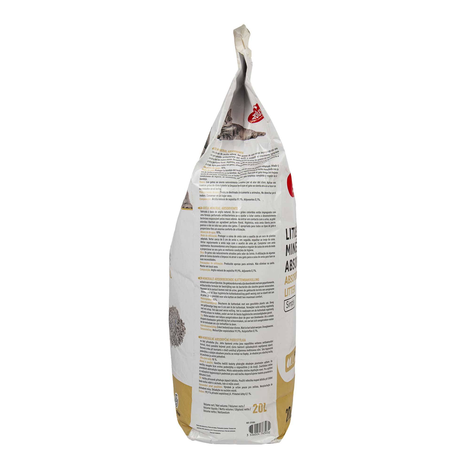 Zolux - Litière pure cat minérale absorbante parfumée 20 litres soit 13 kg pour chats - Image 5