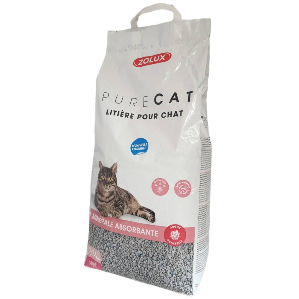 Zolux - Litière pure cat minérale absorbante parfumée 20 litres soit 13 kg pour chats - Image 3