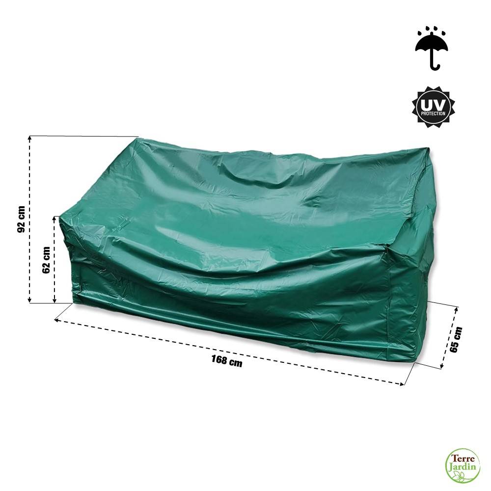 Terre Jardin - Housse pour banc de jardin en PVC - Image 2