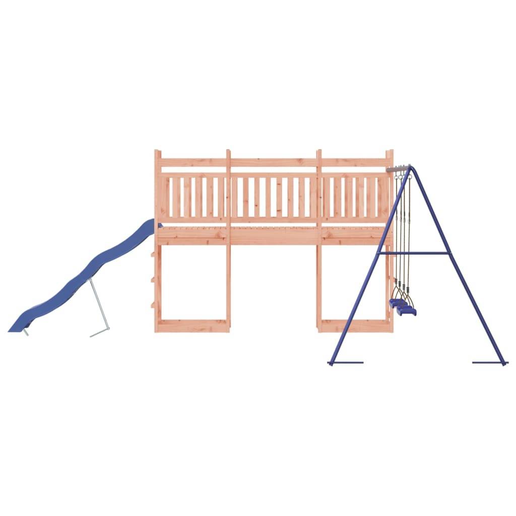 Helloshop26 - Aire de jeux d'extérieur balançoires toboggan portiques robuste jeux jardin 314 x 535 x 207 cm bois massif de douglas - Image 5