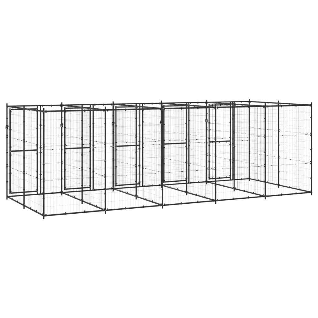 Vidaxl - Chenil extérieur Acier 12,1 m² vidaXL 3082263 - Image 5