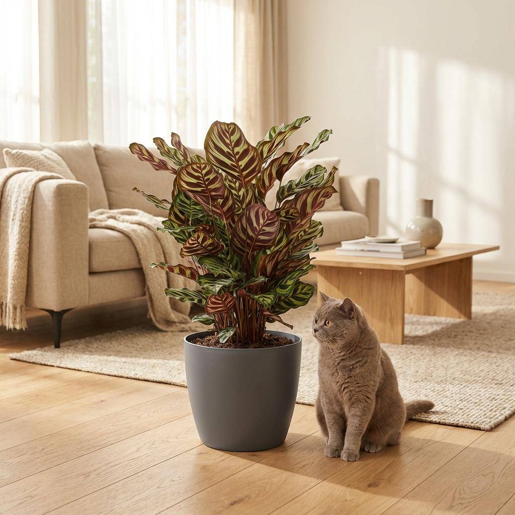 Calathea Makoyana - Pot de 19cm - Hauteur 70cm - Blanc - Plantes d'intérieur - Image 9
