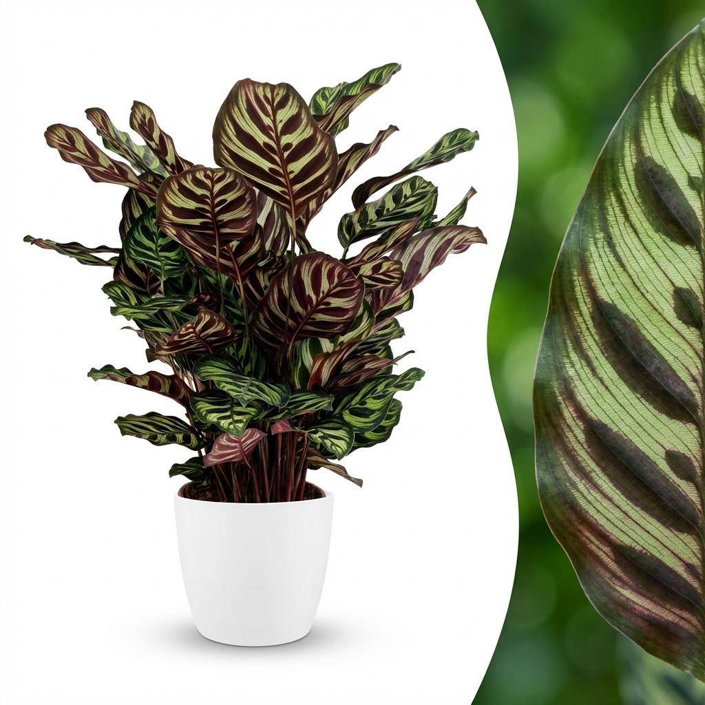 Calathea Makoyana - Pot de 19cm - Hauteur 70cm - Blanc - Plantes d'intérieur - Image 2