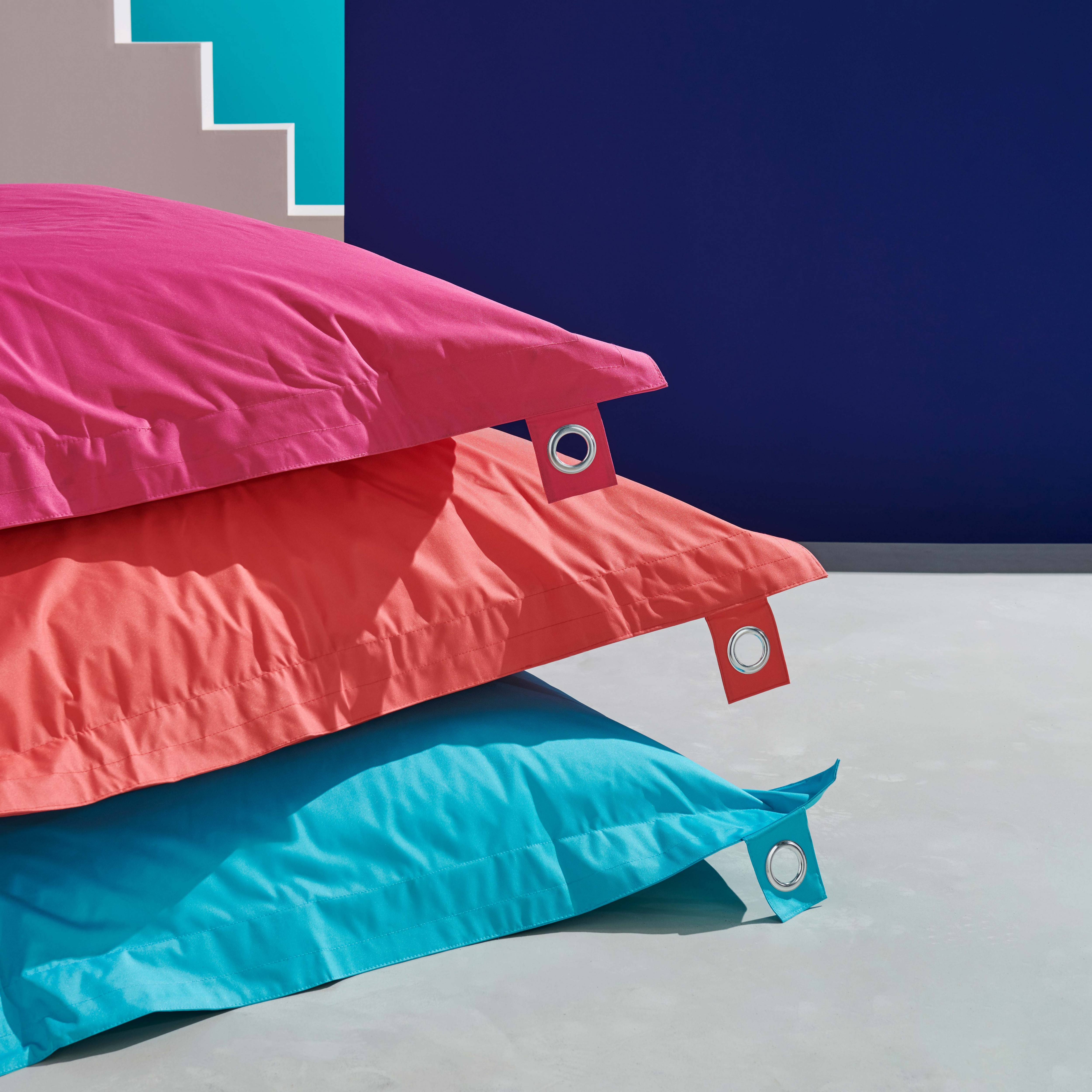 Oviala - Housse vide de pouf de jardin en polyester azul 180 x 145 cm Solys - Oviala - Image 4