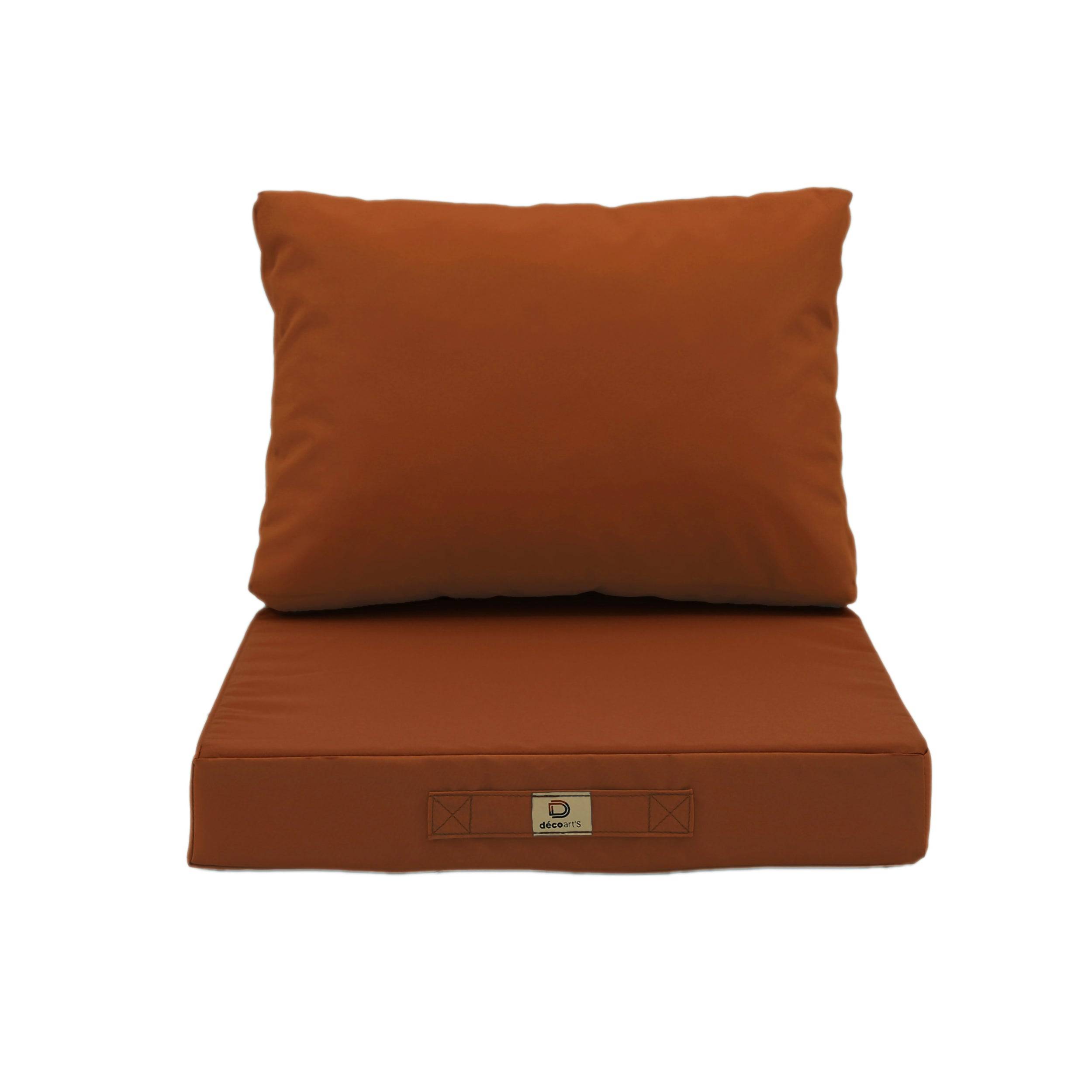 Coussins pour salon de jardin déhoussable 50x60cm Terracotta - Déco arts - Image 6