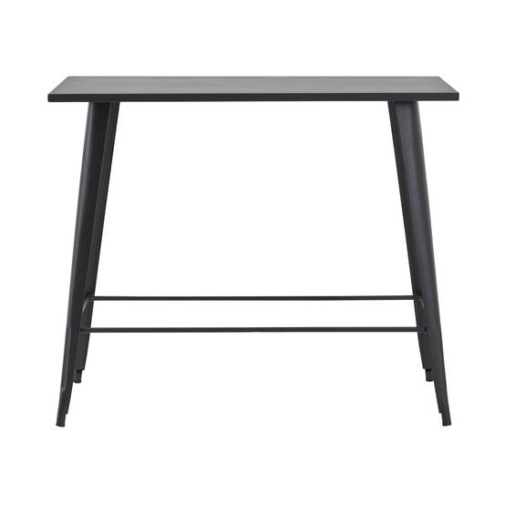 Oviala - Table haute de jardin en acier noir mat New York - Oviala - Image 5