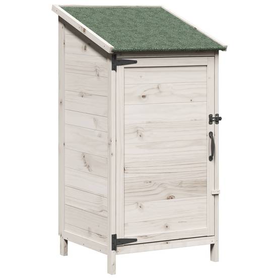 PANGIVO - Abri de jardin bois de sapin blanc 59 x 56 x 113.5 cm, poids:14.3kg - PANGIVO - Image 2