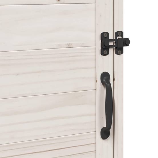 PANGIVO - Abri de jardin bois de sapin blanc 59 x 56 x 113.5 cm, poids:14.3kg - PANGIVO - Image 9