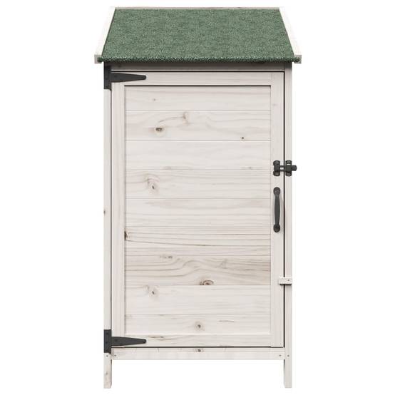 PANGIVO - Abri de jardin bois de sapin blanc 59 x 56 x 113.5 cm, poids:14.3kg - PANGIVO - Image 5