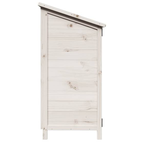 PANGIVO - Abri de jardin bois de sapin blanc 59 x 56 x 113.5 cm, poids:14.3kg - PANGIVO - Image 6