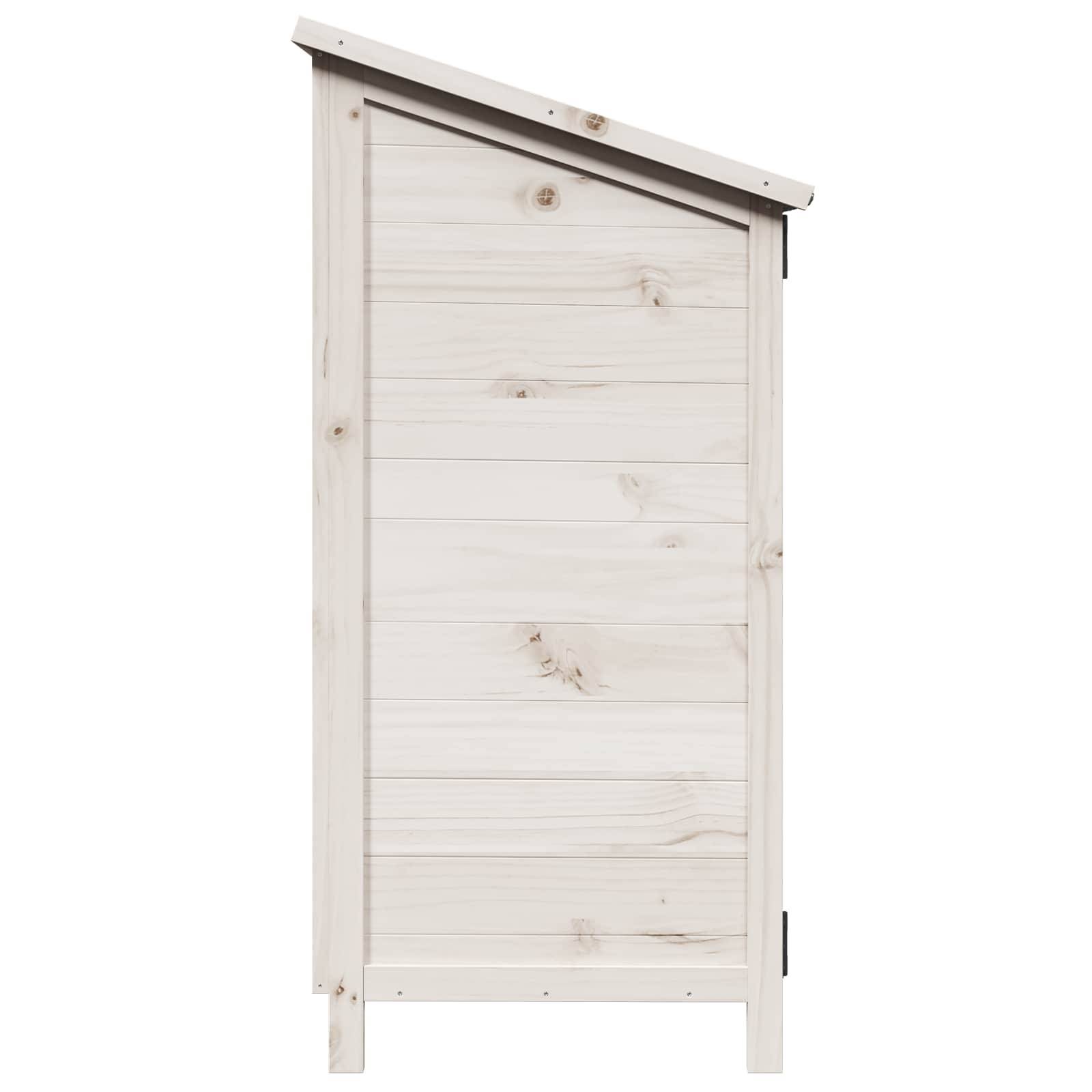 PANGIVO - Abri de jardin bois de sapin blanc 59 x 56 x 113.5 cm, poids:14.3kg - PANGIVO - Image 6