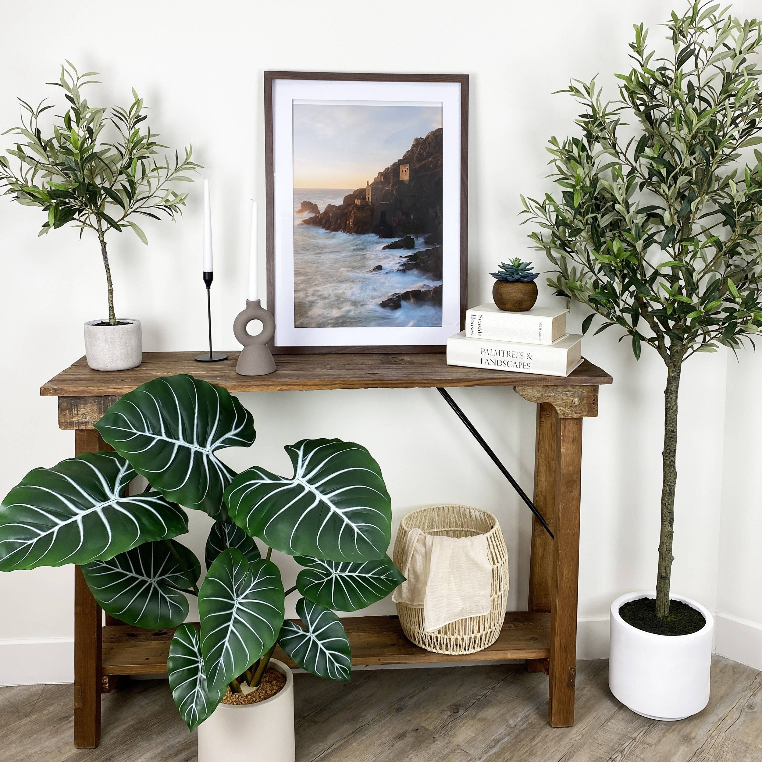Ligne Deco - Plante taro artificiel 85cm - Image 3