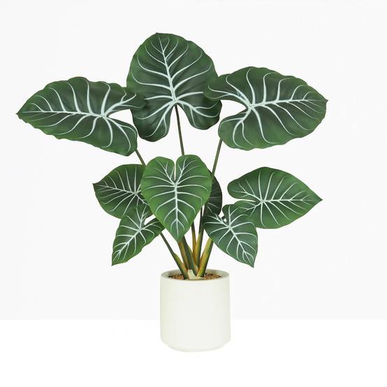 Ligne Deco - Plante taro artificiel 85cm - Image 2