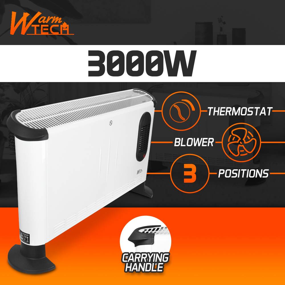 Chauffage mobile 3000W avec soufflerie - 3 positions - Image 2