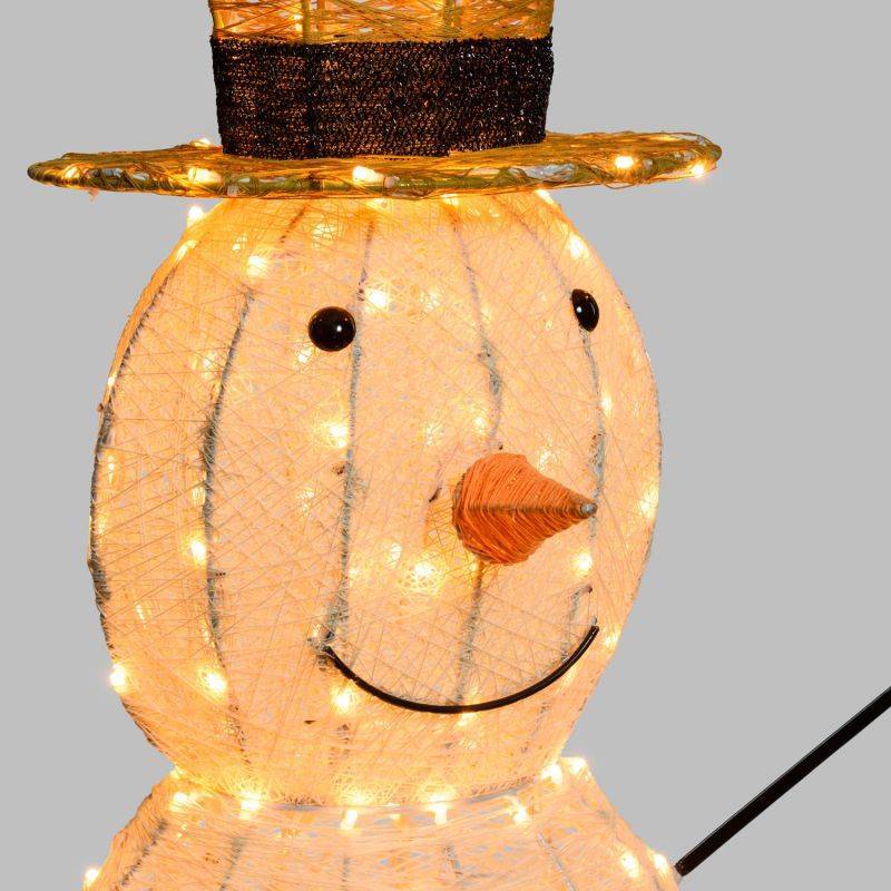 Lotti - Bonhomme de neige lumineux 3D H150cm 320 LED ambré fixe Timer extérieur Smart Connect 31V professionnel Lotti - Image 4