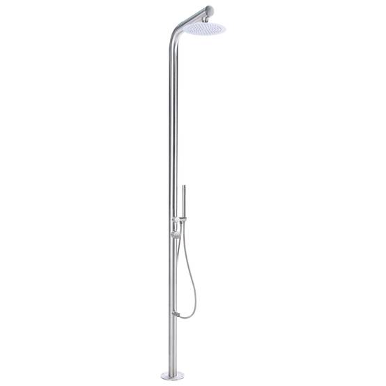 Beliani - Douche d'extérieur Acier inox Argenté MARUDI - 57x17x230- Beliani - Image 2