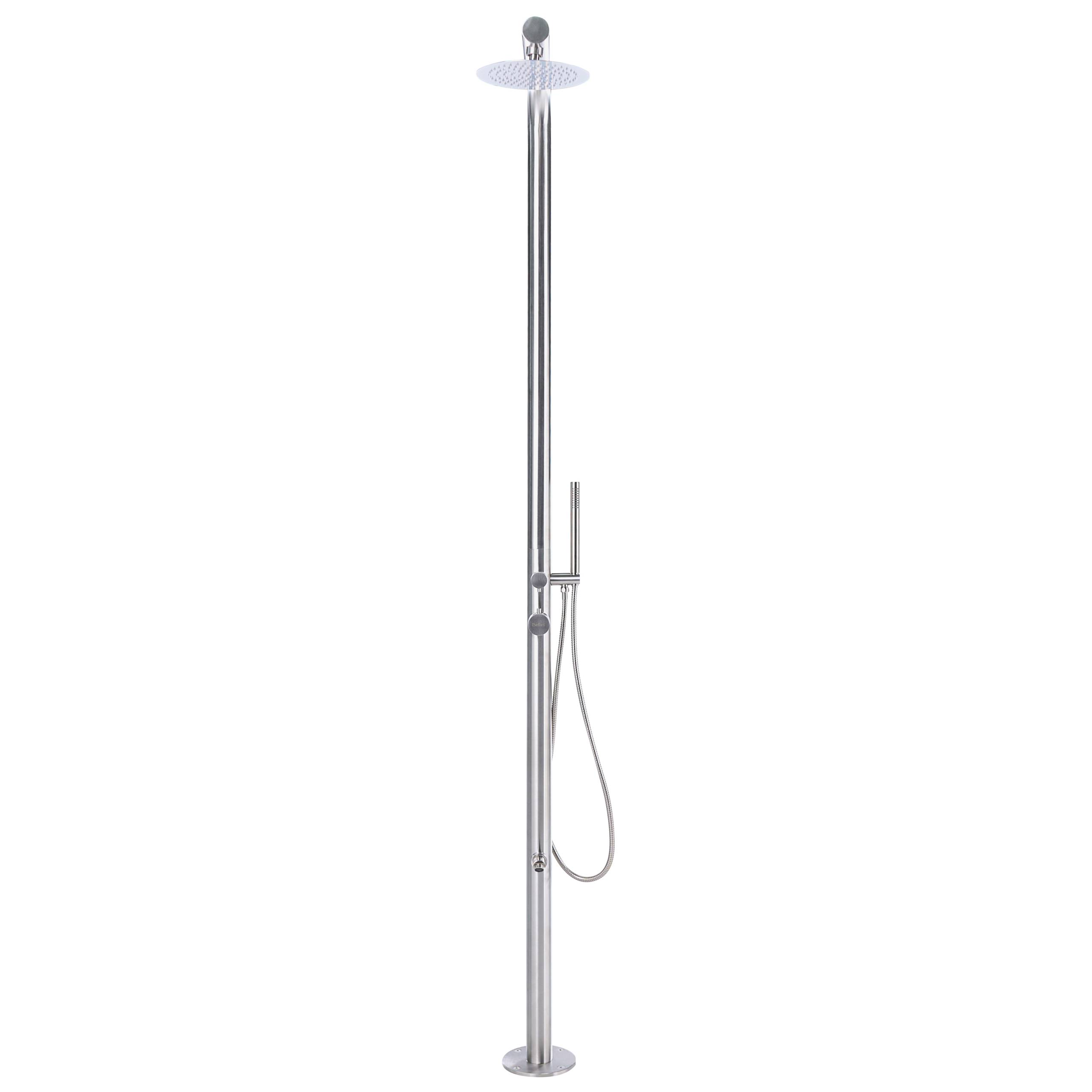Beliani - Douche d'extérieur Acier inox Argenté MARUDI - 57x17x230- Beliani - Image 4