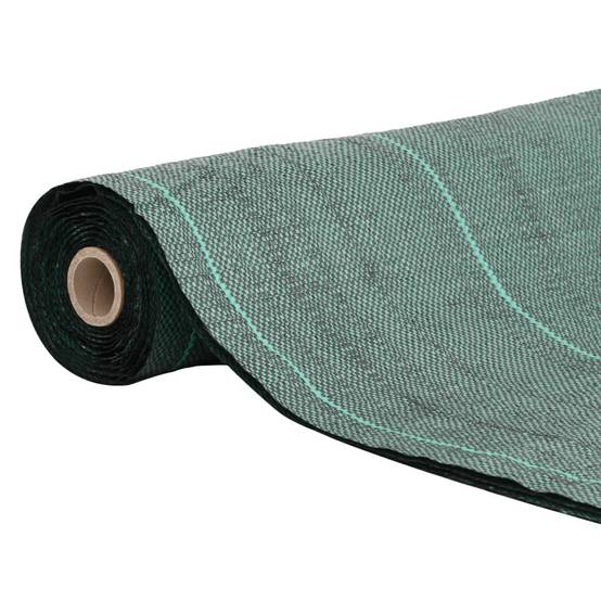 Toile de paillage polypropylène pour jardin potager anti-mauvaises herbes 1,5x5 m Vert - ComfortXL Outdoor Living - Image 2