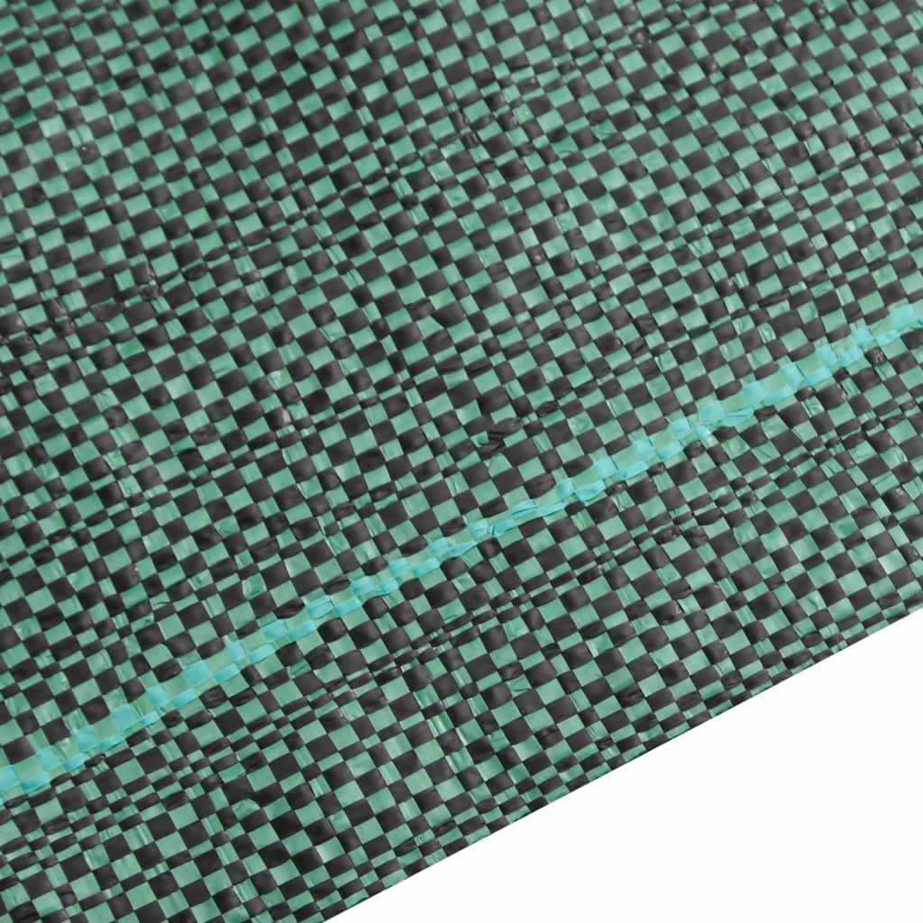 Toile de paillage polypropylène pour jardin potager anti-mauvaises herbes 1,5x5 m Vert - ComfortXL Outdoor Living - Image 6