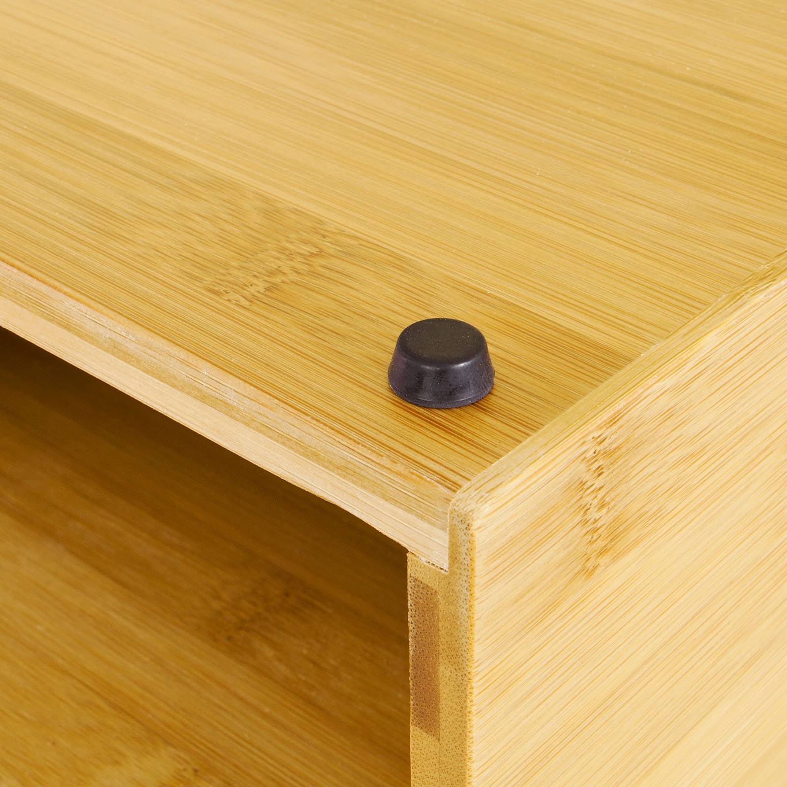 Grande Boîte à Capsules de Café et de Thé en Bambou avec Tiroir pour Machines à Espresso Dolce Gusto, Modèle FRG83-N - Image 3