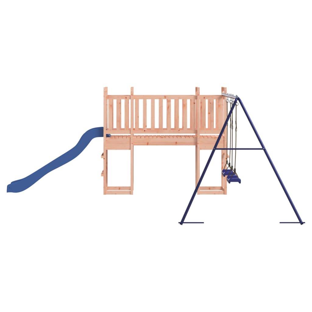 Helloshop26 - Aire de jeux d'extérieur balançoires toboggan portiques robuste jeux jardin 308 x 467 x 169 cm bois massif de douglas - Image 4