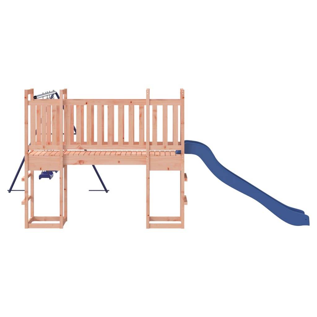 Helloshop26 - Aire de jeux d'extérieur balançoires toboggan portiques robuste jeux jardin 308 x 467 x 169 cm bois massif de douglas - Image 5