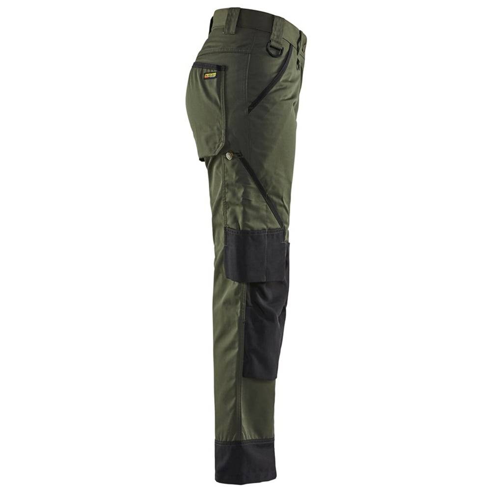 Pantalon de travail femme Blaklader paysagiste Vert Armée / Noir 46 - Image 4