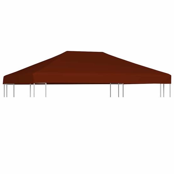 Toile de Remplacement Tonnelle Polyester Imperméable 3x4 m Terre Cuite - ComfortXL Outdoor Living - Image 1