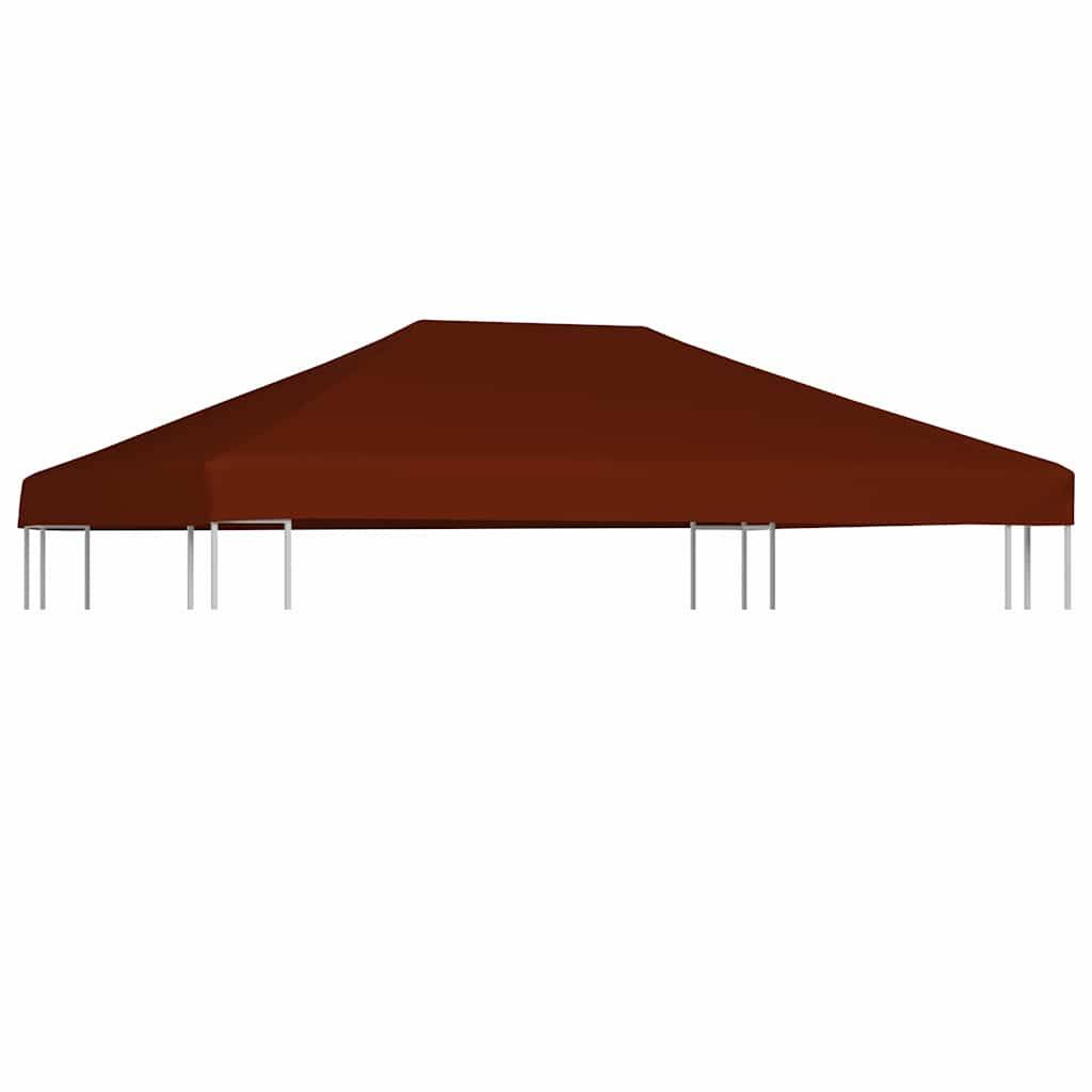 Toile de Remplacement Tonnelle Polyester Imperméable 3x4 m Terre Cuite - ComfortXL Outdoor Living - Image 1