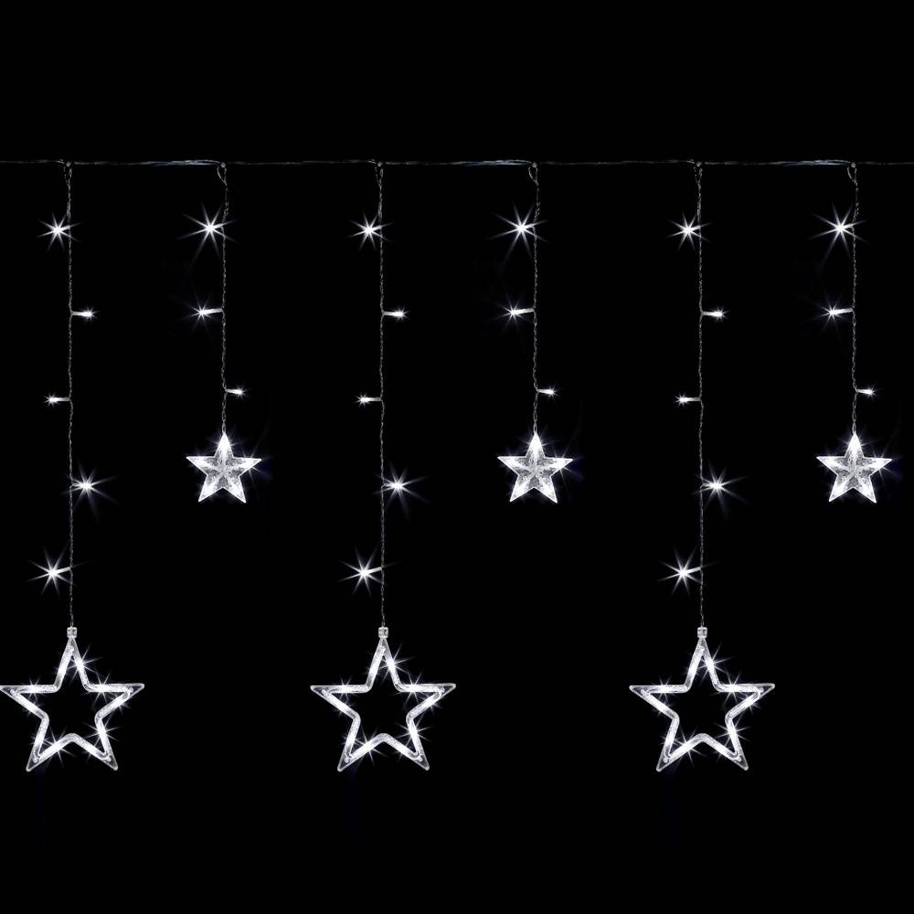Rideaux lumineux étoilé avec LED à piles - Image 2
