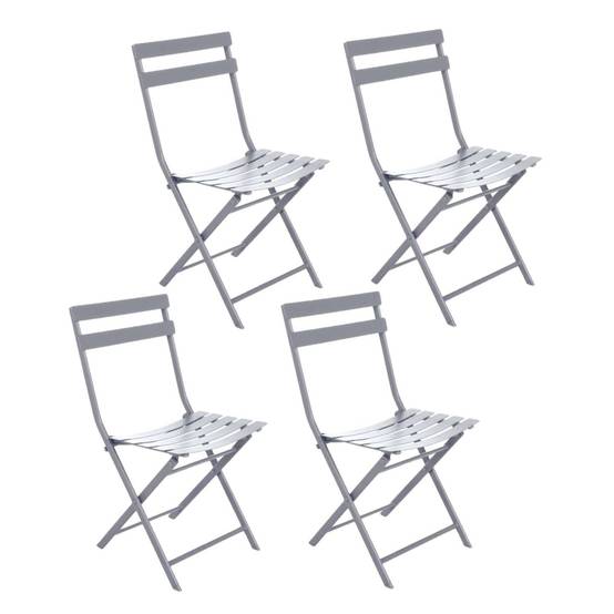 Hesperide - 4 Chaises de jardin pliables en métal Greensboro - Hespéride - Image 1