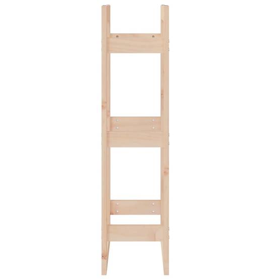 Support bois de chauffage vertical Bois de Pin Massif Rangement intérieur extérieur 41x25x100 cm - ComfortXL Outdoor Living - Image 6