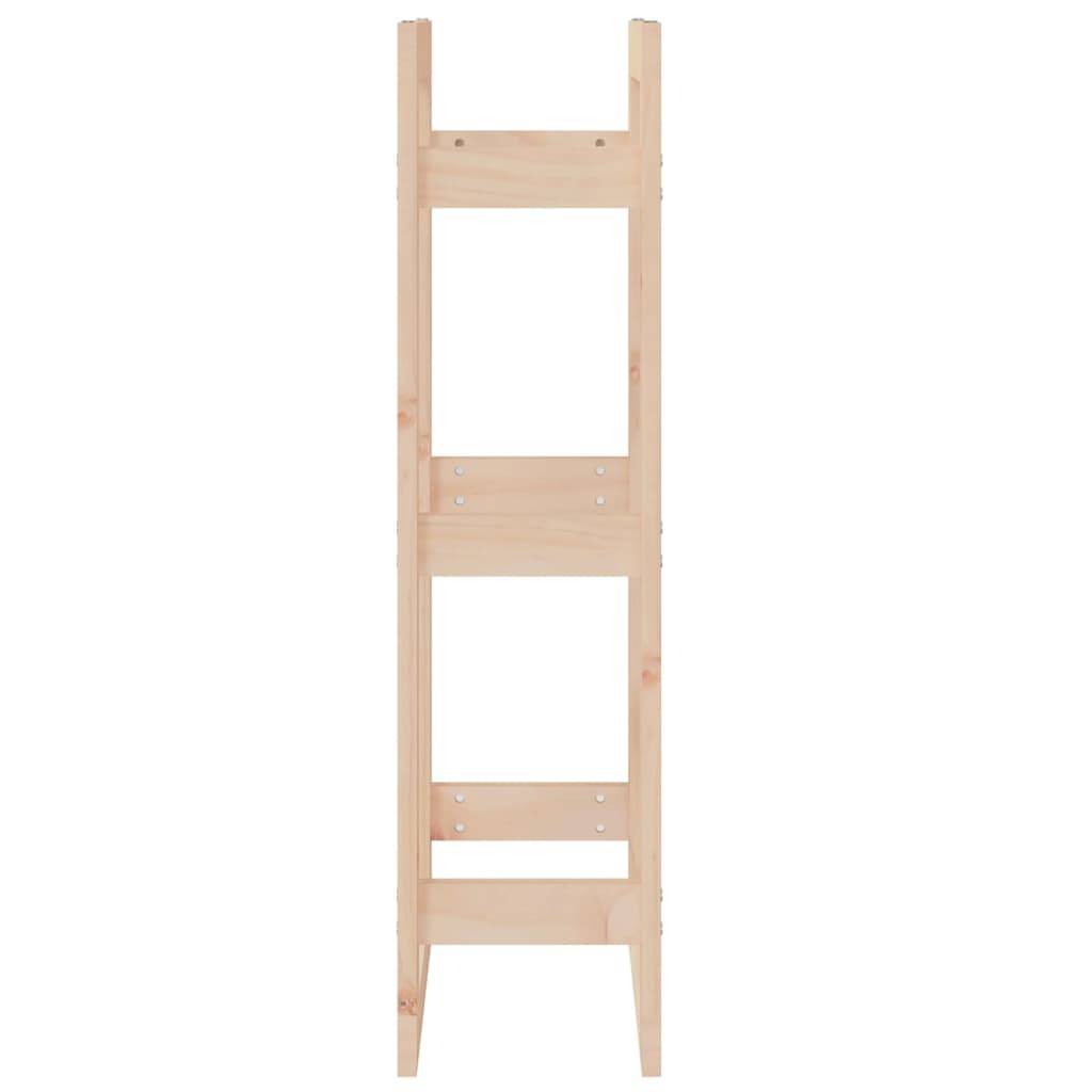Support bois de chauffage vertical Bois de Pin Massif Rangement intérieur extérieur 41x25x100 cm - ComfortXL Outdoor Living - Image 6