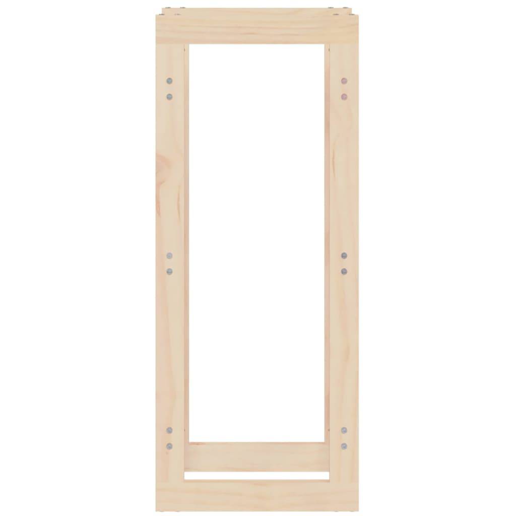 Support bois de chauffage vertical Bois de Pin Massif Rangement intérieur extérieur 41x25x100 cm - ComfortXL Outdoor Living - Image 5