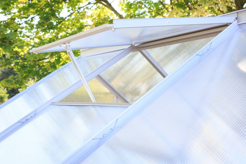 Serre Jardin Polycarbonate "diamant 46" + Base - 2,28m² -habitat Et Jardin - Image 4