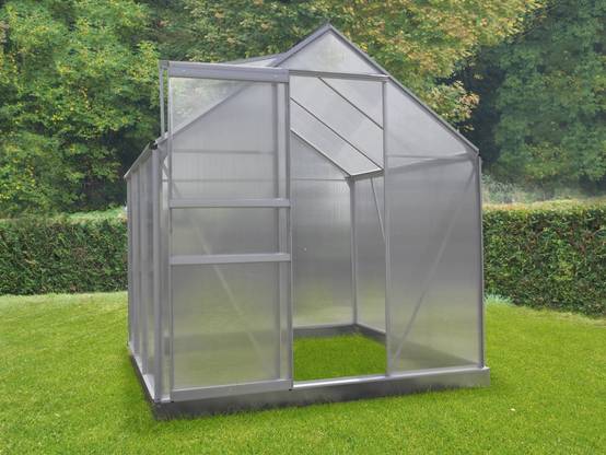 Serre Jardin Polycarbonate "diamant 46" + Base - 2,28m² -habitat Et Jardin - Image 2