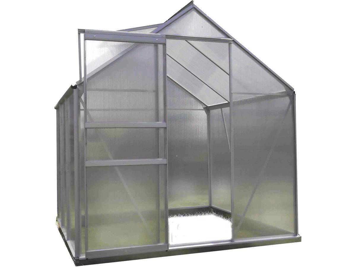 Serre Jardin Polycarbonate "diamant 46" + Base - 2,28m² -habitat Et Jardin - Image 1