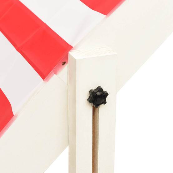 Maison Chic - Bac à sable - Maison de jeu pour enfants et toit réglable Bois de sapin Blanc et rouge UV50 - Image 6