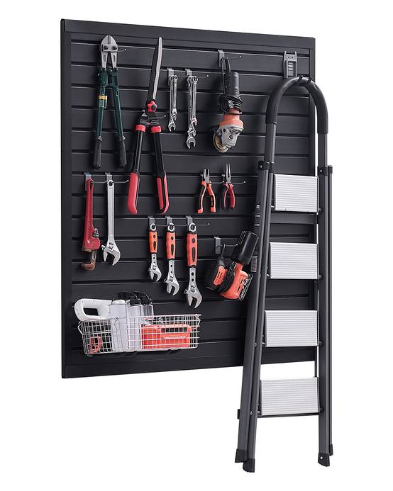 VEVOR Panneau mural garage 1230x1235 mm, PVC, noir modulaire. - Image 1