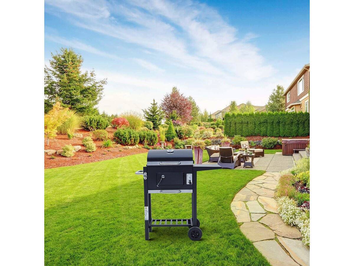 Barbecue Charbon De Bois "vicomte" - 92.5 X 46 X 123 Cm -habitat Et Jardin - Image 2