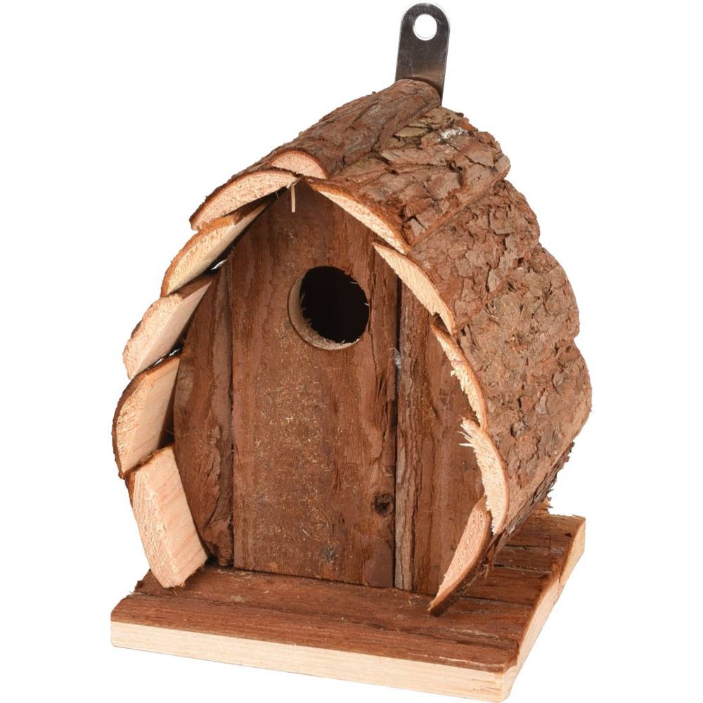 animallparadise - Nichoir en bois naturel, GUIDO, 13 X 13 X 17 cm,  pour oiseaux - Image 6
