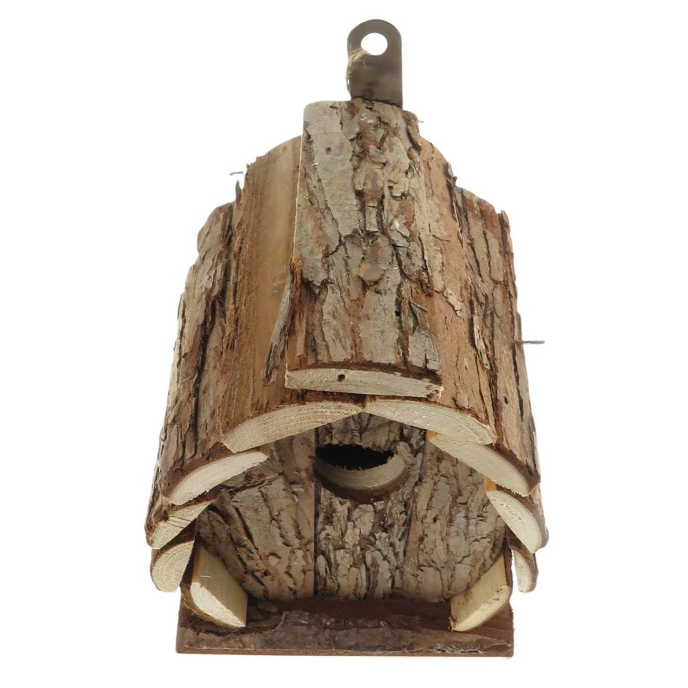 animallparadise - Nichoir en bois naturel, GUIDO, 13 X 13 X 17 cm,  pour oiseaux - Image 3