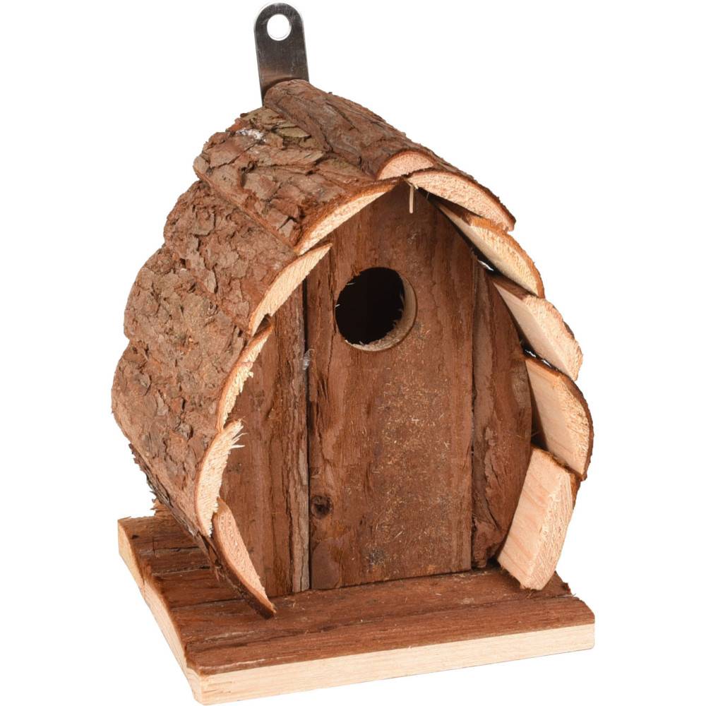 animallparadise - Nichoir en bois naturel, GUIDO, 13 X 13 X 17 cm,  pour oiseaux - Image 5