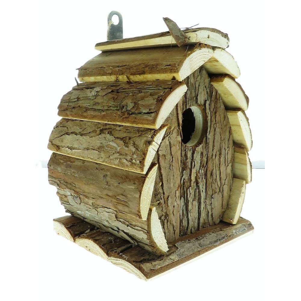 animallparadise - Nichoir en bois naturel, GUIDO, 13 X 13 X 17 cm,  pour oiseaux - Image 2