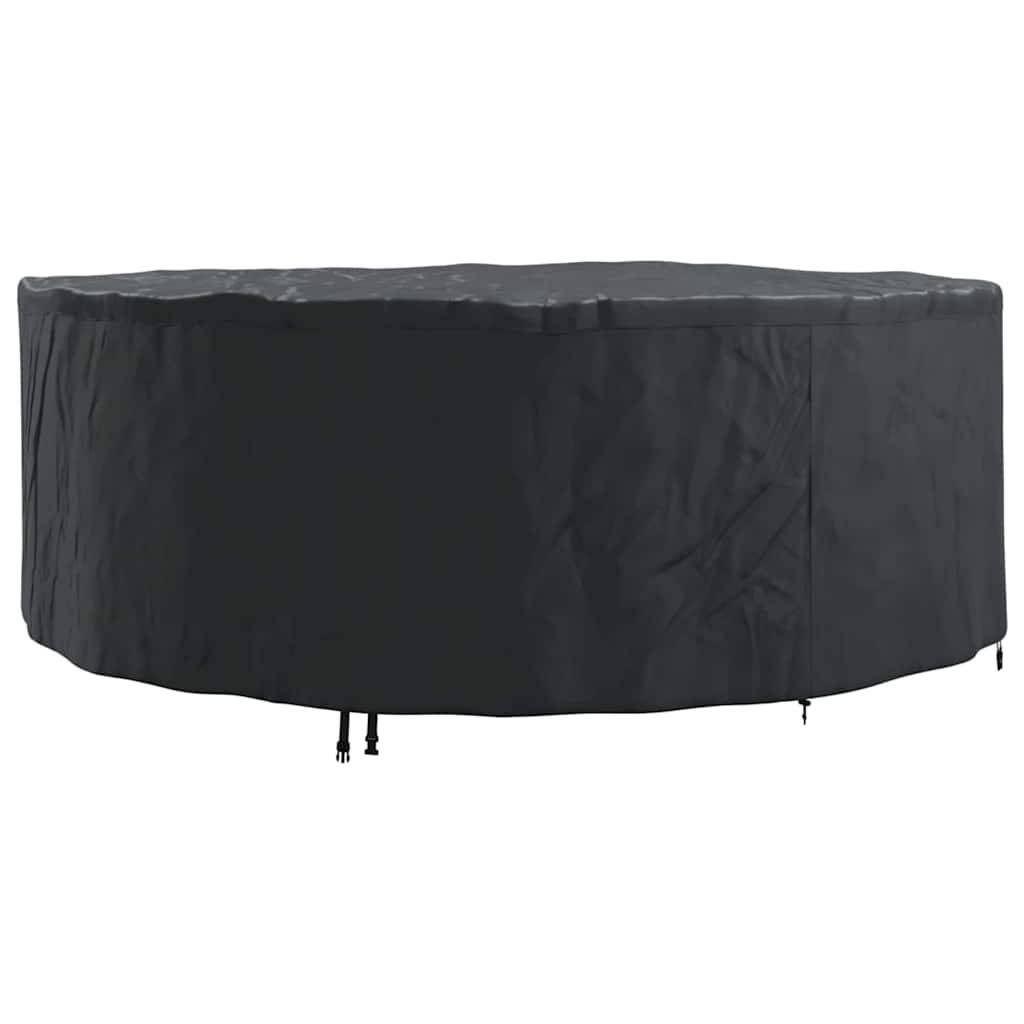 ComfortXL - Housse de Protection Ronde XXL Tissu Oxford 210D Anti-UV Imperméable pour Salon de Jardin Noir 244x244x85 cm – ComfortXL Outdoor Living - Image 2