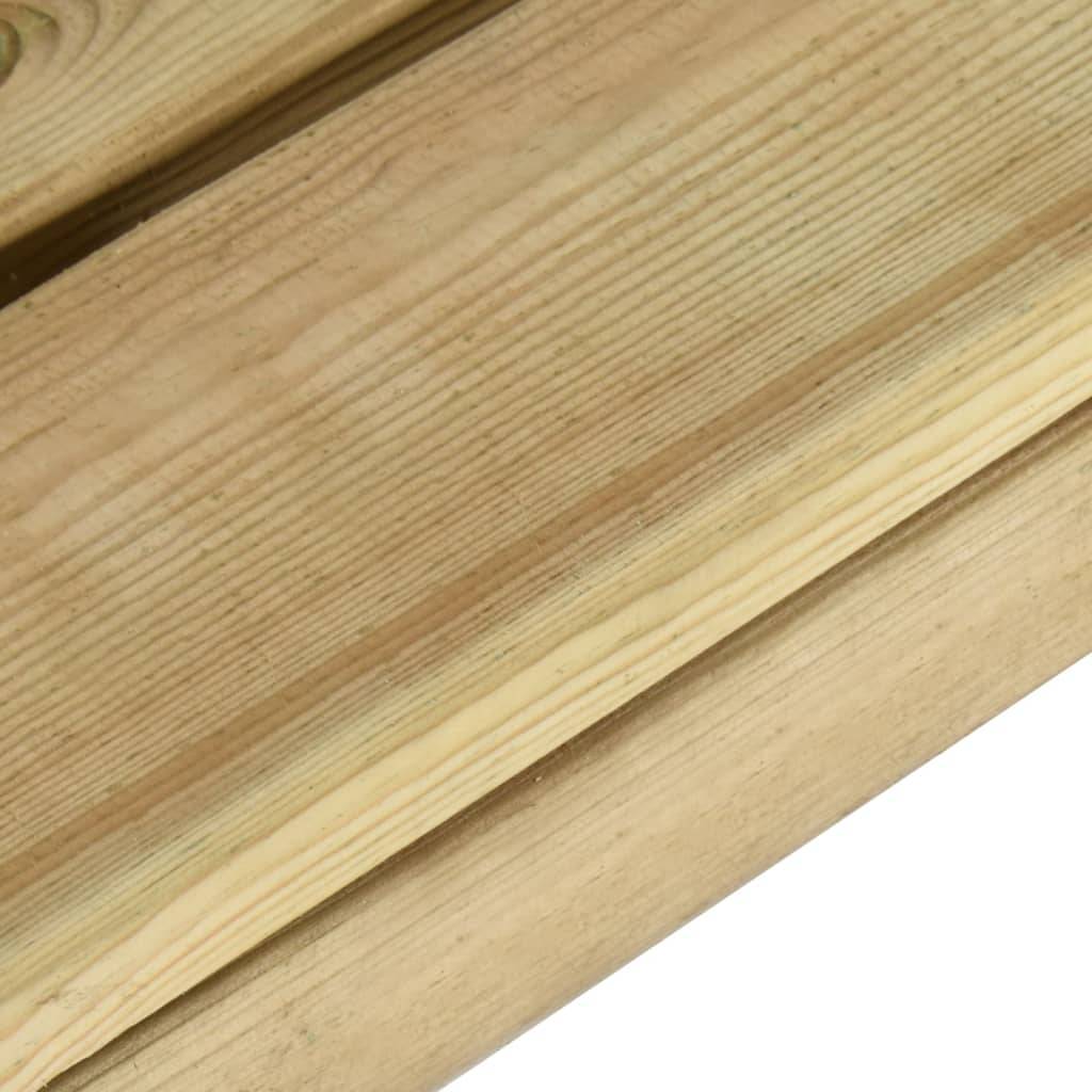 Helloshop26 - Banc de jardin meuble de patio d'extérieur terrasse 90 cm bois de pin imprégné - Image 4
