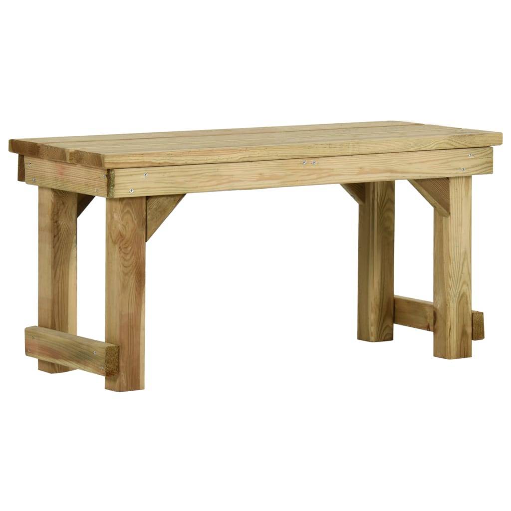 Helloshop26 - Banc de jardin meuble de patio d'extérieur terrasse 90 cm bois de pin imprégné - Image 1