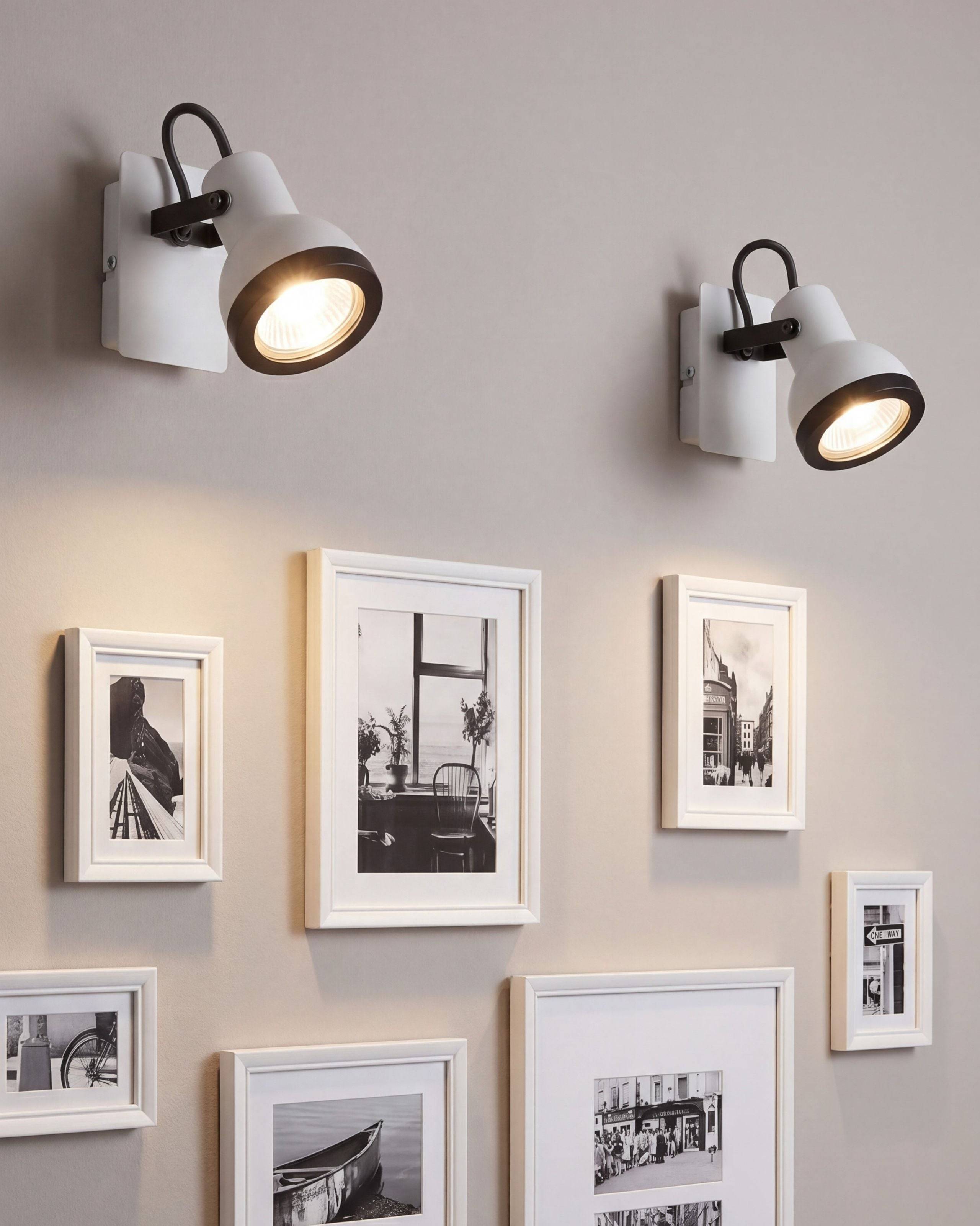 Beliani - Lampes projecteur Métal Blanc BARO - Beliani